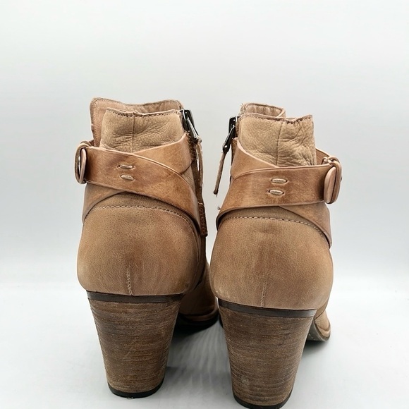 Dolce Vita Women’s 10 Side Zip Camel Perforated ankle bootie Coastal Cowgirl - Picture 3 of 12